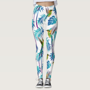 Leggings Colibri à queue longue tropicale