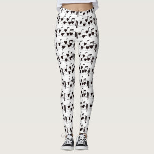 LEGGINGS ***COLLANT À NOTES DE MUSIQUE DE COEUR** POUR ELLE