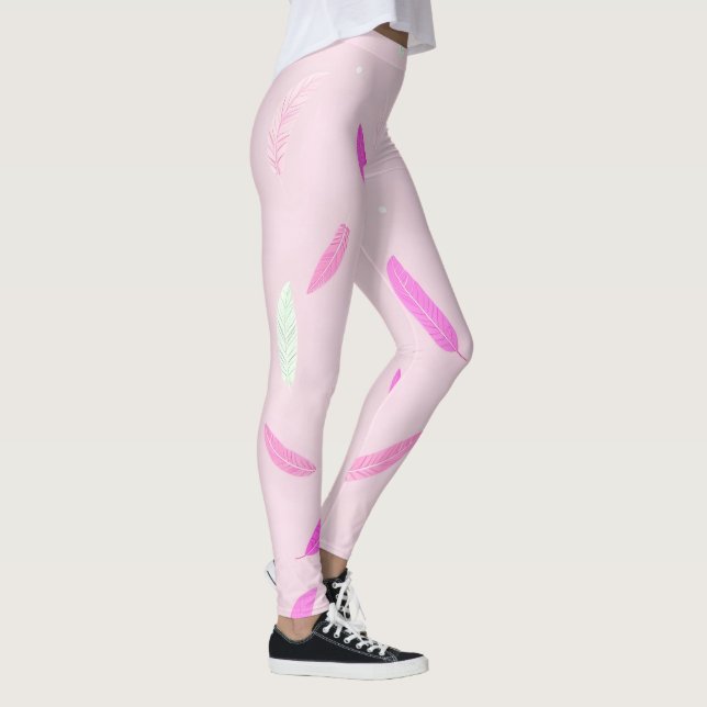 Leggings Collection Bohème de plumes tendance de luxe (Droite)