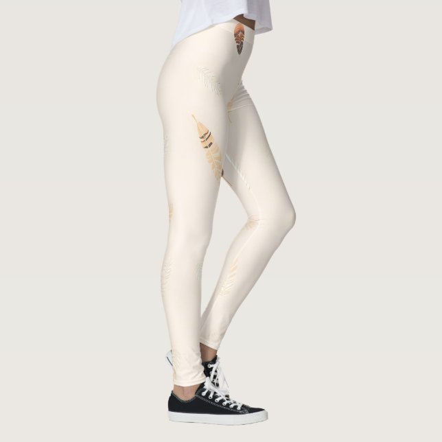 Leggings Collection Boho Populaire Luxe Feathers (Droite)
