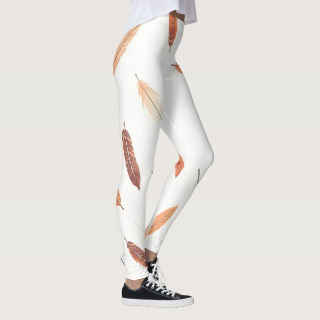 Leggings Collection de Luxe Plumes Bohème Populaire (Droite)