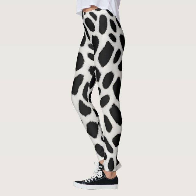 Leggings Collection élégante Leopard blanc tendance de luxe (Gauche)