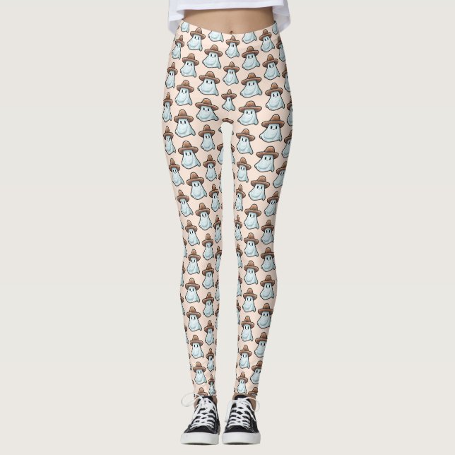 Leggings Collection Halloween Baby Boo Cowboy Ghost (Devant)