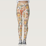 Leggings Collection Owl Be<br><div class="desc">Une combinaison époustouflante de hibou design dans les tons dorés avec des touches d'orange et de vert.</div>
