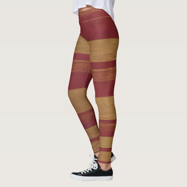 Leggings Collection populaire Bourgogne or de luxe (Gauche)