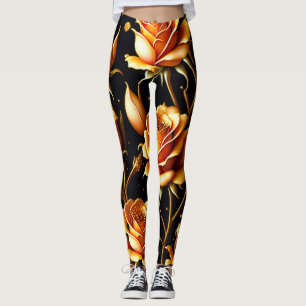 Leggings Collection Rose tendance de luxe Big Gold