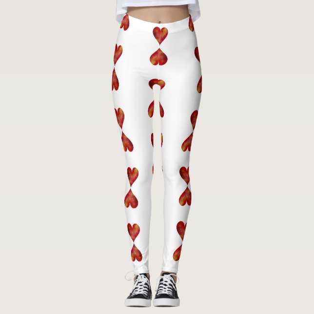 Leggings Collections personnalisées Coeurs (Devant)