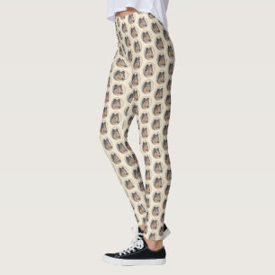 Leggings Collie (Rough) Peinture - Cute Original Chien Art