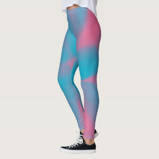 Leggings Colorant cravate rose et bleu