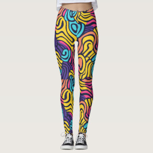 Leggings Coloré Abstrait joyeux