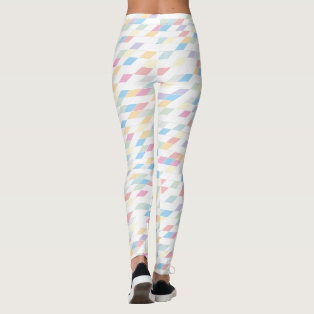 Leggings Coloré Abstrait Pastels (Dos)