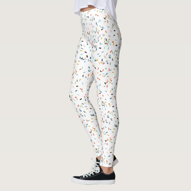Leggings Coloré Confetti Motif Automne (Gauche)