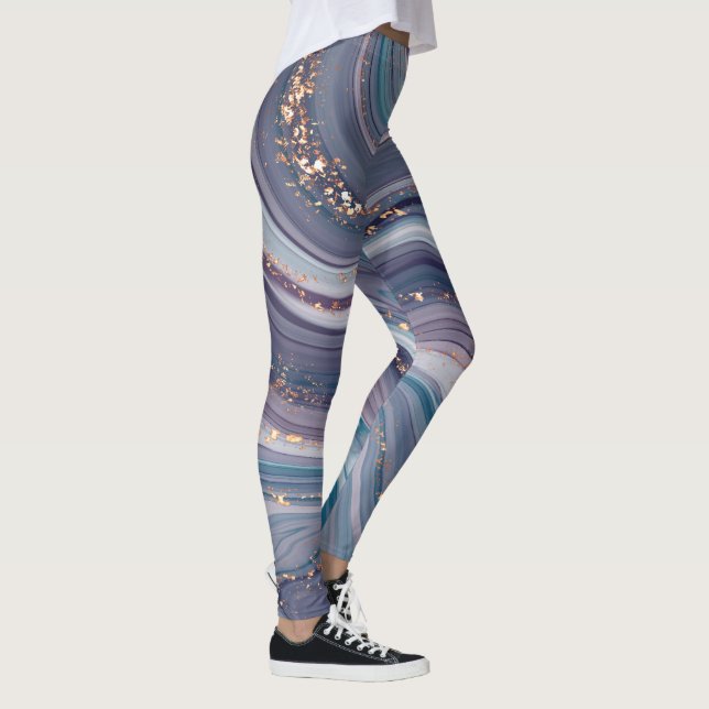 Leggings Coloré Liquide Marbré (Droite)