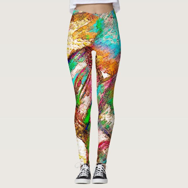 Leggings Coloré - Rustique et rugueux comme roughcast (Devant)