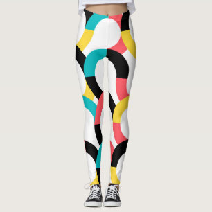 Leggings Coloré, tendance, gai, ludique et moderne géomé