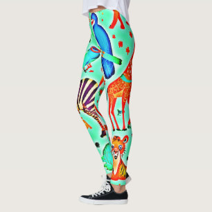 Leggings Colorée Wild Wonder Animal Kingdom