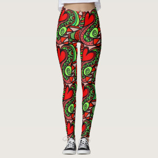Leggings colorés Abstraits