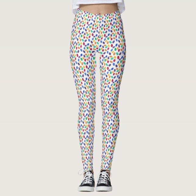 Leggings colorés multicolores à la gelée (Devant)
