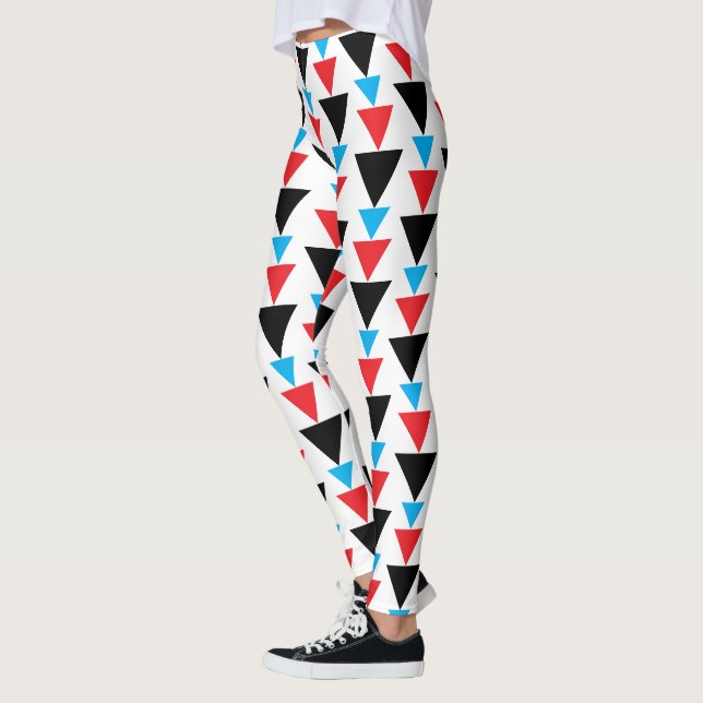 Leggings Colorful Bold Geometric Triangle (Gauche)