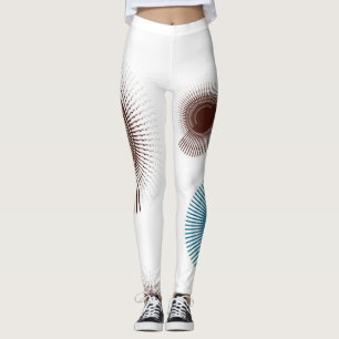 Leggings Colorful, cool, trend urban brush strokes circles