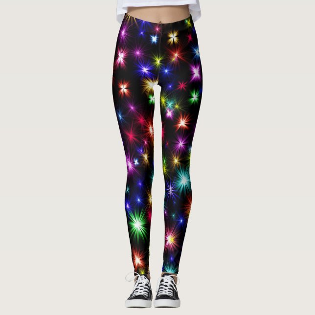 Leggings Colorful Fire Works (Devant)