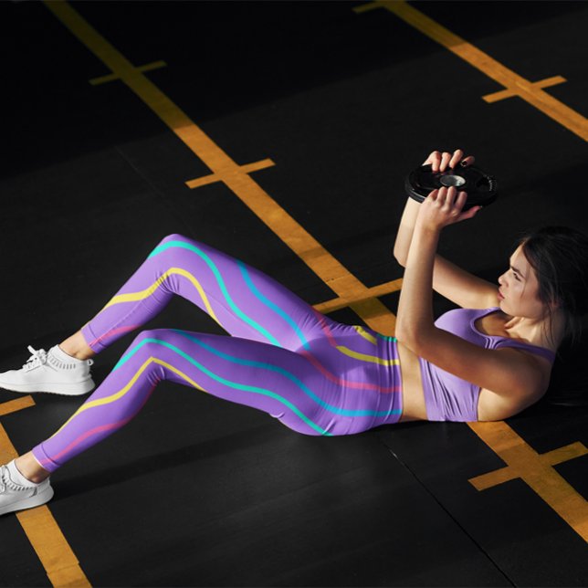 Leggings Colorful Girl Green Checker Exercice Femmes Leggin (Créateur téléchargé)