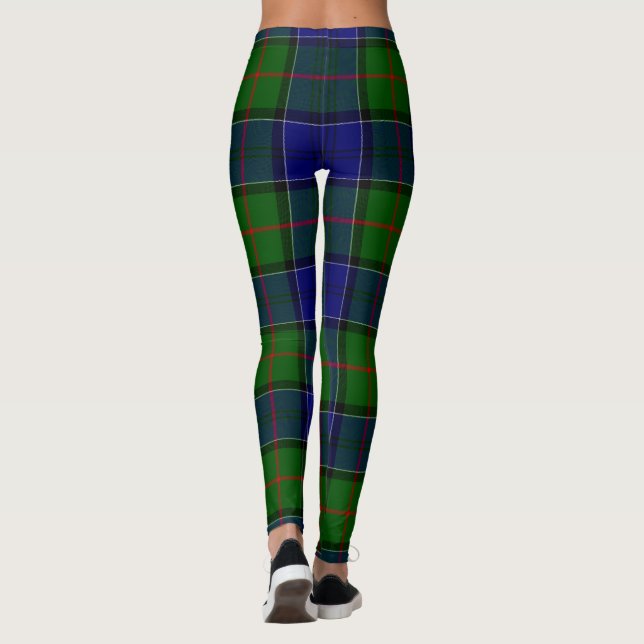 Leggings Colquhoun tartan bleu vert plaid (Dos)