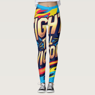 Leggings Combattre jusqu'à la victoire - Force et persévéra