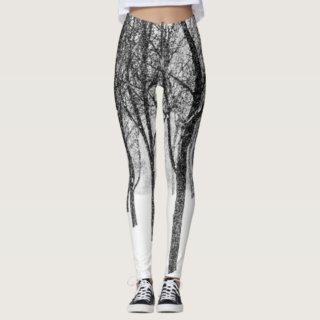 Leggings comme je suis du côté des arbres (Devant)