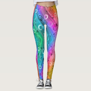 Leggings Composition Abstraite
