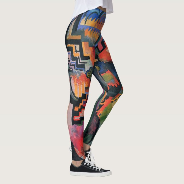 Leggings « Composition colorée » Art (Droite)