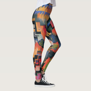 Leggings Composition colorée par August Macke, Art ancien
