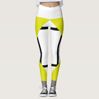 Leggings Composition I Lozengs 4 lignes Gr Jaune