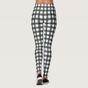 Leggings Conception À damiers tissu