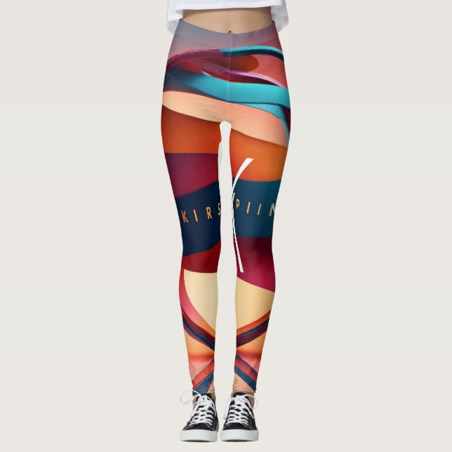 Leggings Conception Abstraite du logo (Devant)
