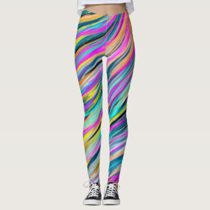 Leggings Conception abstraite psychédélique de Neon Multico