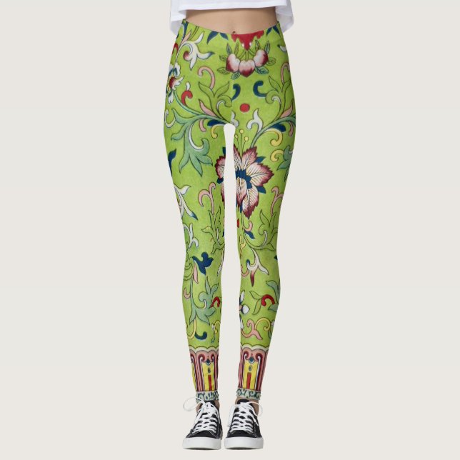 Leggings Conception antique de Chinois sur des guêtres (Devant)