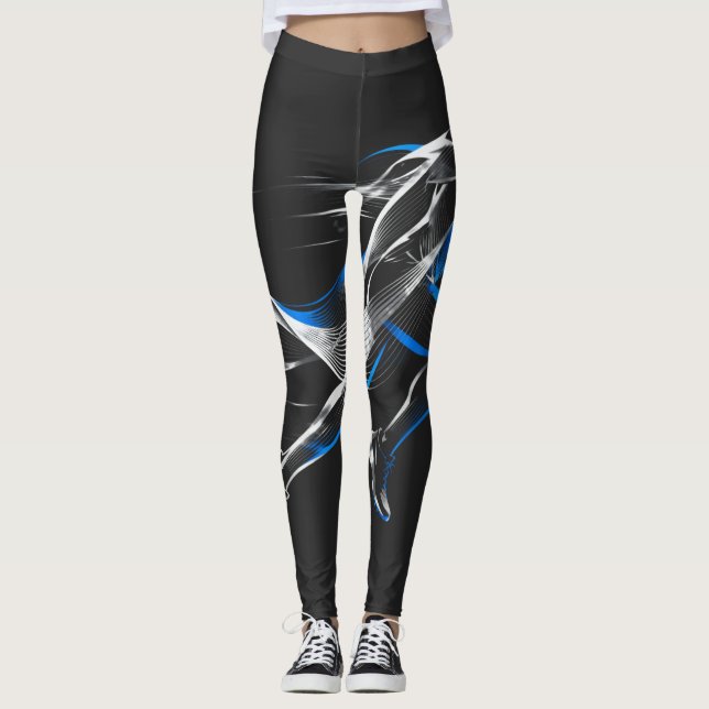 Leggings Conception artistique de mouvement athlétique de c (Devant)