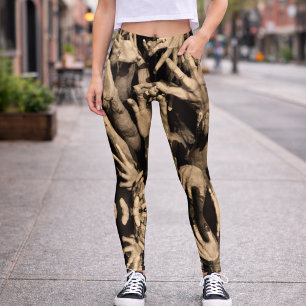 Leggings Conception artistique sombre sépia surréaliste de 