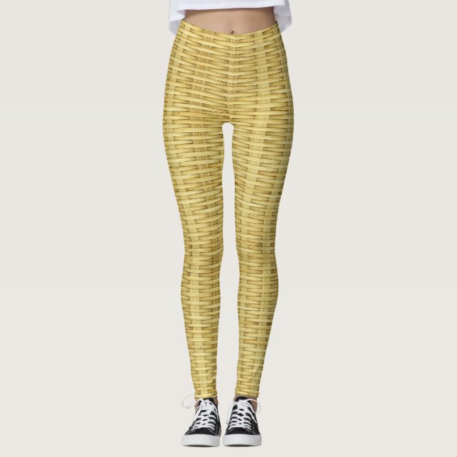 Leggings Conception attrayante d'embarcations en bambou (Devant)