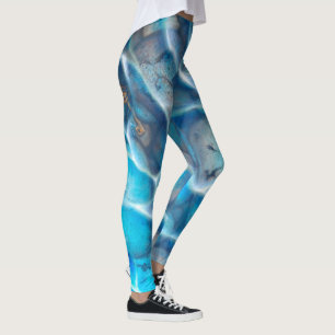 Leggings Conception avec de l'eau transparente bleue