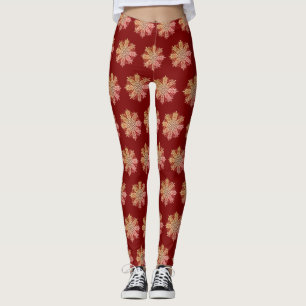 Leggings Conception complexe de flocon de neige