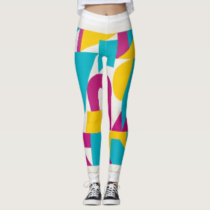 Leggings Conception d'art moderne abstrait géométrique colo