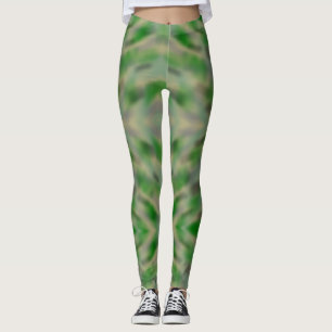 Leggings Conception de camouflage gris vert abstrait
