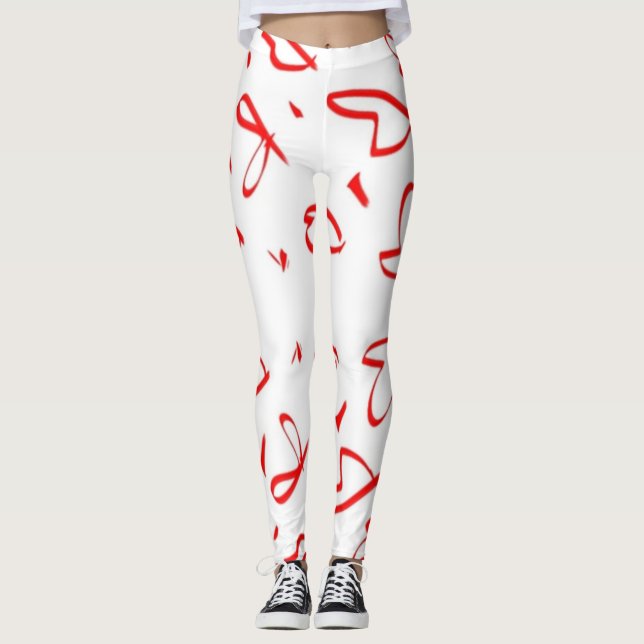 Leggings Conception de forme cardiaque (Devant)