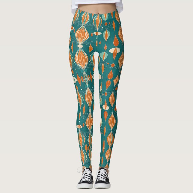 Leggings Conception de gouttes atomiques minimales (Devant)