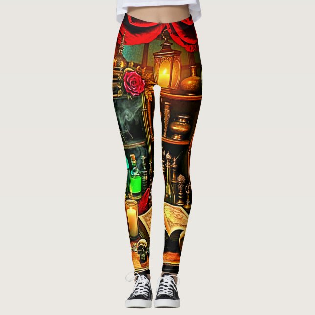 Leggings Conception de la préparation mystique de nuit de l (Devant)