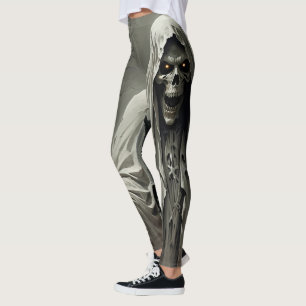 Leggings Conception de l'homme de squelette déplaisant