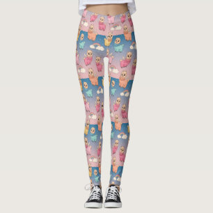 Leggings Conception de motif de licorne magique et d'étoile