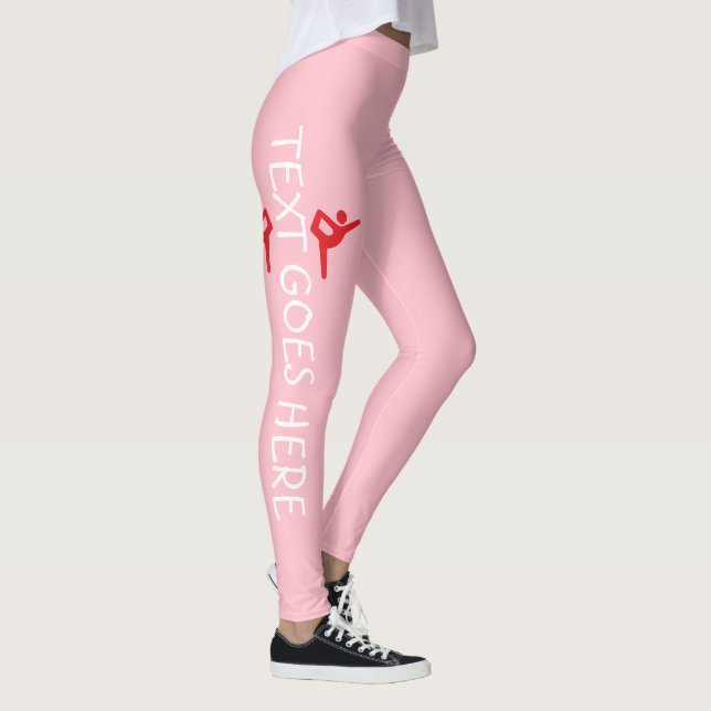 Leggings Conception de nom de gymnastique personnalisé sur  (Droite)